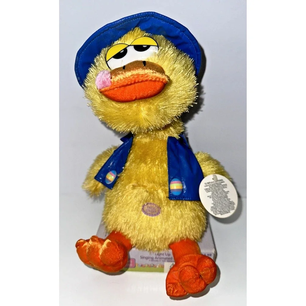 HTF Light Up singing Animated Friend - Yellow Easter Duck NIB